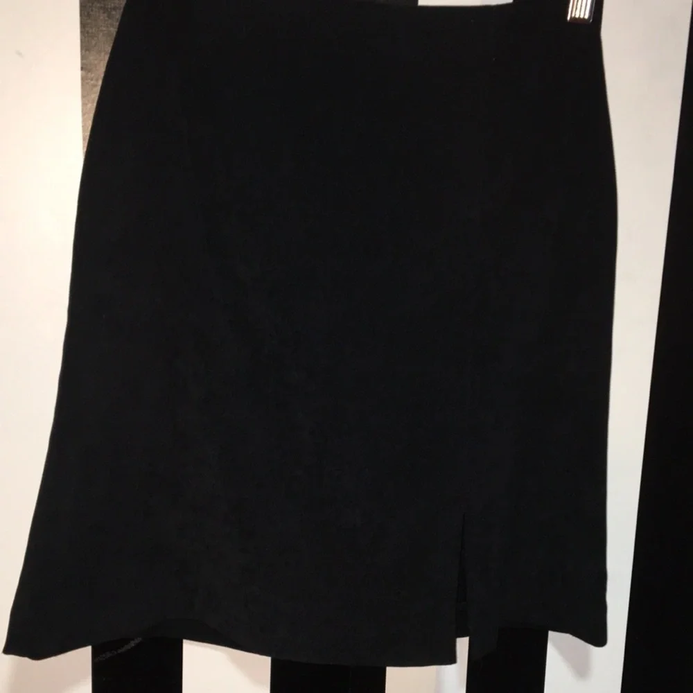 Retro Vintage 1980s Short Black Above Knee A-Line Skirt Size 4 Woman’s XS/Small